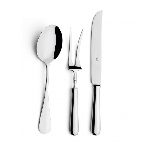 Baguette, Cutipol - colher de servir, garfo de trinchar carne, faca de trinchar carne